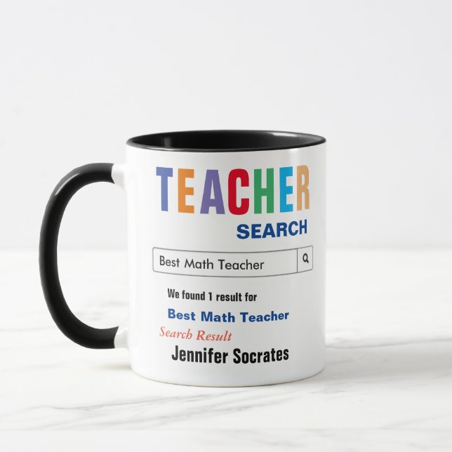Caneca Oferta de Melhor Professor de Matemática (Esquerda)