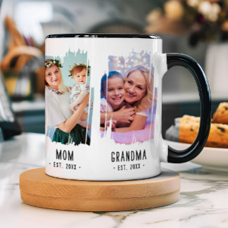 Caneca Oferta de Texto Personalizado para Fotos e Anos de