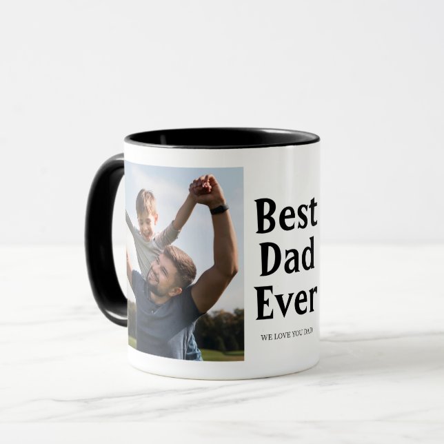 Caneca Oferta do melhor Pai para o Dia de os pais de foto (Frente Esquerda)