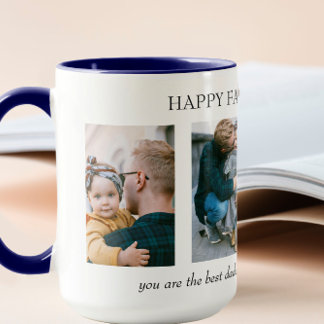 Caneca Oferta personalizada de Dia de os pais de colagem
