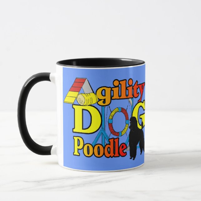 Caneca Ofertas de Agilidade de Poodle (Esquerda)