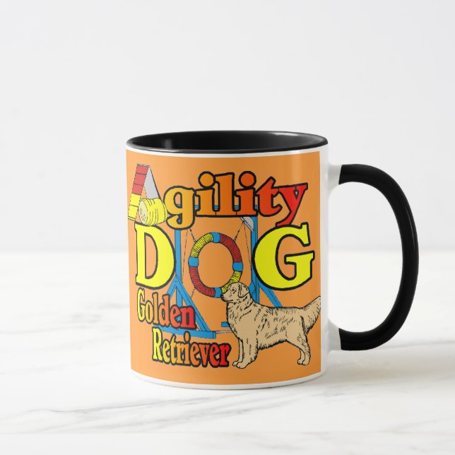 Caneca Ofertas de agilidade do ouro Retriever (Direita)