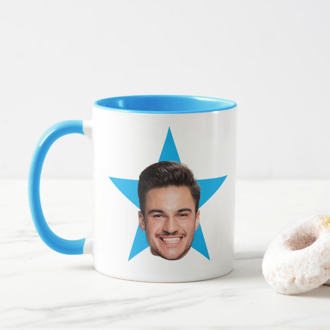 Caneca Office Star Face Mug Personalizado (Com Donut)