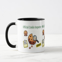 Caneca Official Cookie Inspector Mug – Funny Coffee Cup 