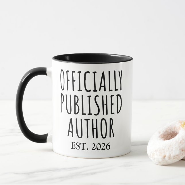 Caneca Officially Published Author (Com Donut)