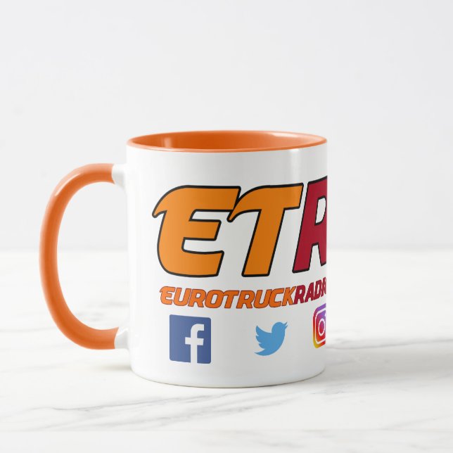 Caneca oficial de EuroTruckRadio (Esquerda)
