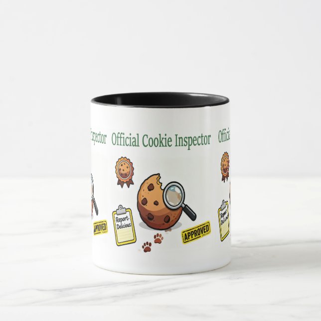 Caneca Oficial de Inspeção de Biscoitos – Xícara d (Centro)
