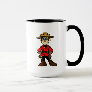 Caneca Oficial de Polícia Montado Real Canadiano Name Mug