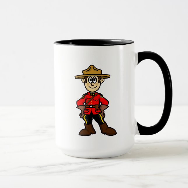 Caneca Oficial de Polícia Montado Real Canadiano Name Mug (Direita)