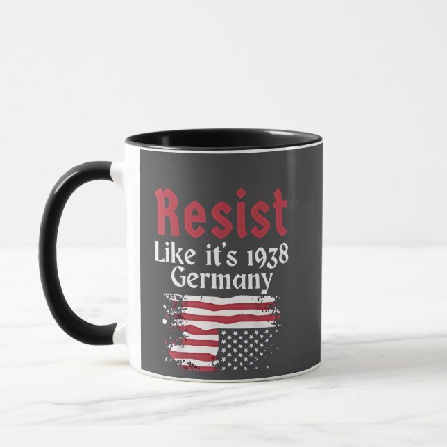 Caneca Oficial resiste como se fosse 1938 Alemanha resist (Esquerda)