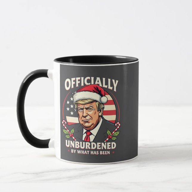 Caneca Oficialmente Dessobrecarregado Pelo Que Foi Trump  (Esquerda)