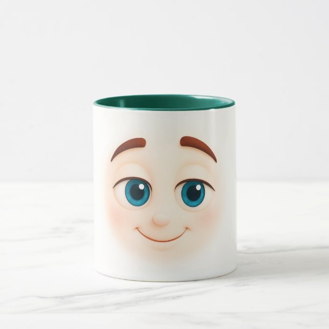 Caneca oft crush smile – sweet blue eyed emoji (Centro)