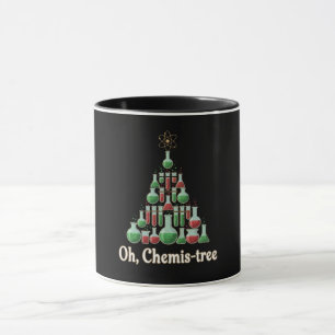 Caneca Oh Árvore Quimica Ciência Divertida Química Natal