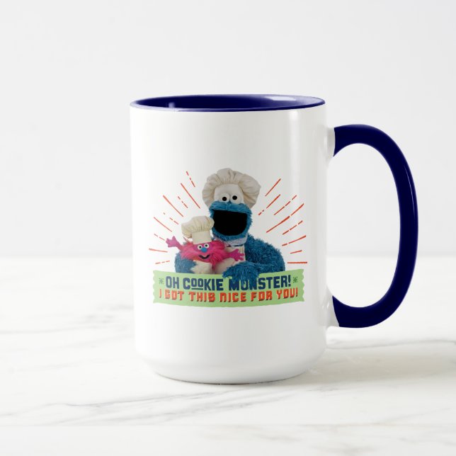 Caneca Oh Cookie Monster! Eu tenho isto bom para você (Direita)