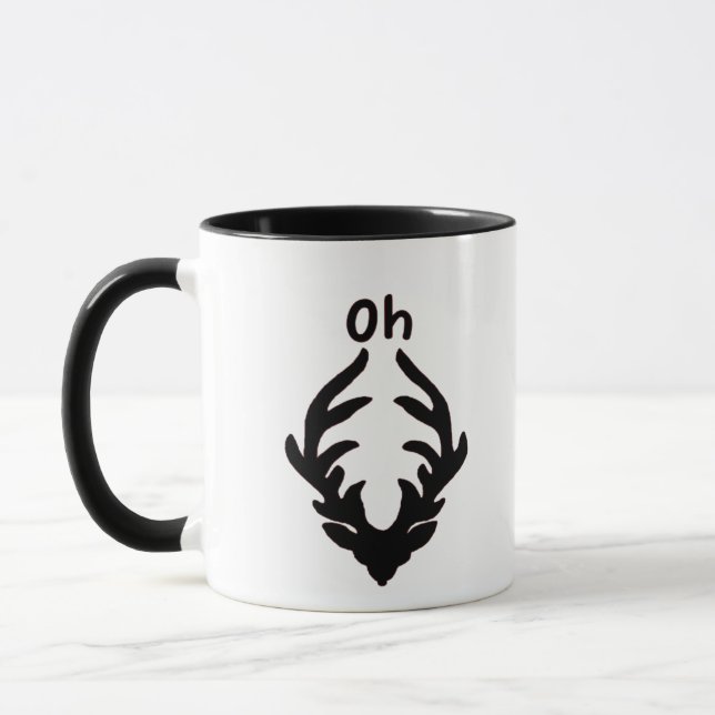 Caneca Oh Deer Artistic Clean Style (Esquerda)