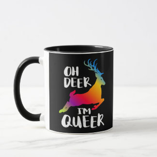 Caneca Oh Deer Queer Pride Minimal Artistic Style