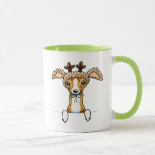 Caneca Oh galgo italiano dos cervos