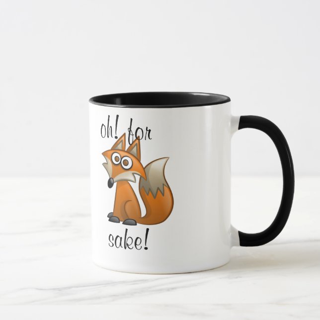 Caneca oh para "fox" saquê (Direita)
