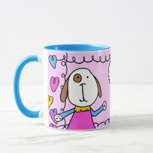 Caneca "Oi, Puppy Love" (Esquerda)
