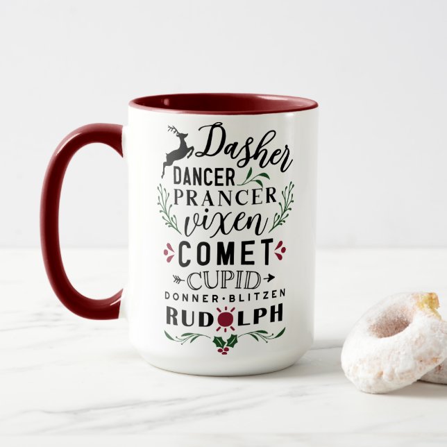 Caneca Oito Pequenas Reindeer (Com Donut)