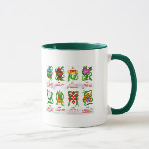 Caneca Oito Símbolos Auspiciosos