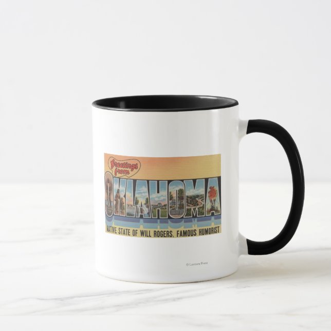 Caneca Oklahoma (Estado Nativo de Will Rodgers) (Direita)