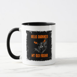Caneca Olá Escuridão Meu Velho Amigo: Edição de Halloween