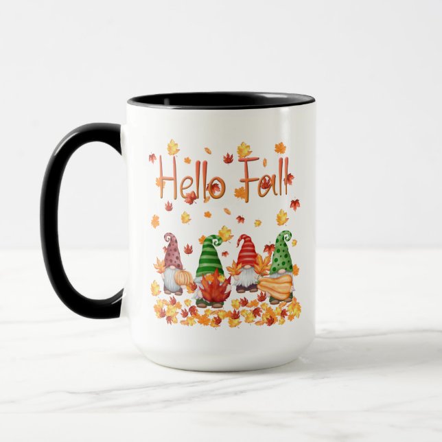 Caneca Olá Fall Gnome 15oz Mug (Esquerda)