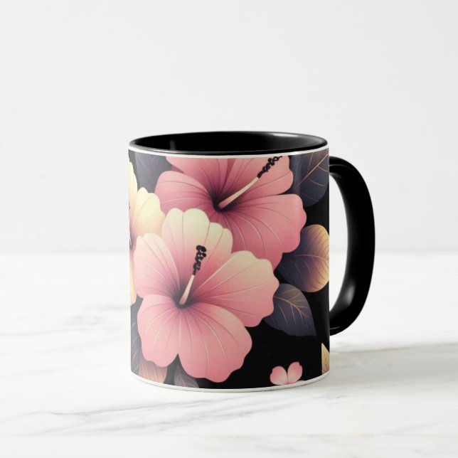 Caneca Olá Hibiscus (Frente Esquerda)