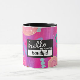 Caneca Olá Meu nome é Gelado, Brincadeira, Esética Menina