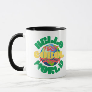 Caneca Olá Mundo Primeiro Programa de Programação Cobol
