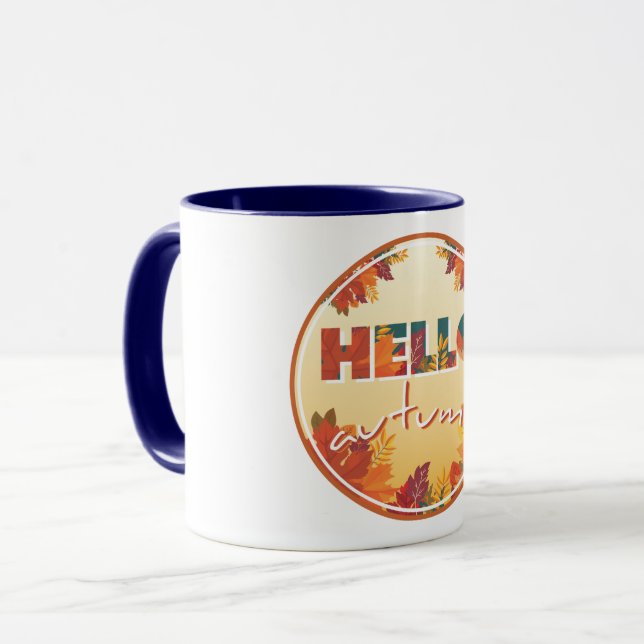 Caneca Olá outono (Frente Esquerda)