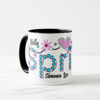 Caneca Olá, presente personalizado de Primavera