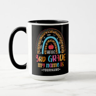 Caneca Olá, terceiro ano Meu nome é... Volte para o prese