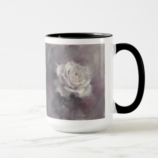 Caneca "Óleo Pintura de Rosa Única" (Direita)
