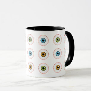 Caneca Olhais Coloridos Olhais Assustadores Olhos de Sang