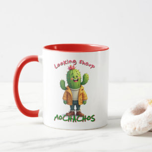 Caneca Olhando para mochachos afiados, amante de cacto