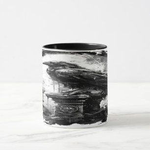 Caneca Olhar Abissal Caveira de Crânio Heavy Metal