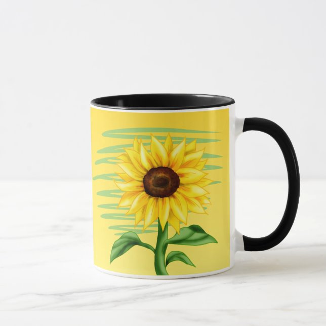 Caneca Olho Apanhando Amarelo Brilhante (Direita)