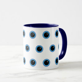 Caneca Olhos Azuis Engraçados