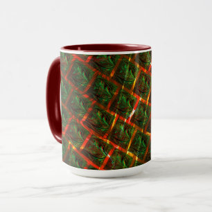 Caneca "Olhos de ajustado verde", arranhões ou grelha ve