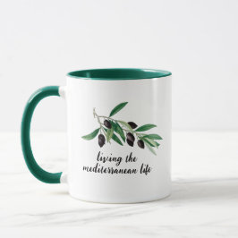 Caneca Olive Tree Branch: Vivendo a Vida Mediterrânica