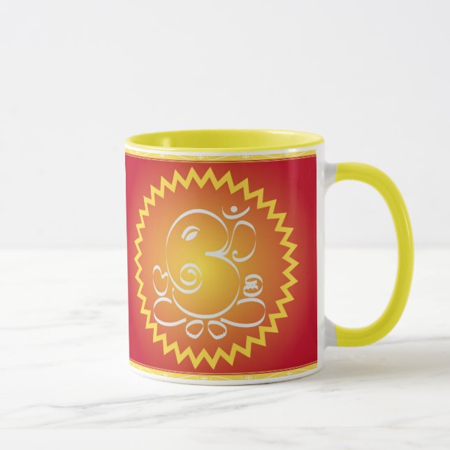 Caneca OM Ganesha com estrela amarela (Direita)