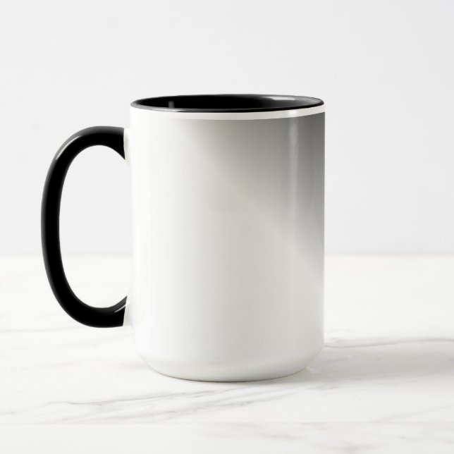 Caneca Ombre branco preto (Esquerda)