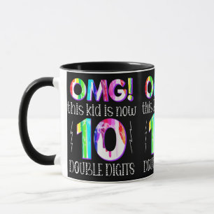 Caneca OMG! Essa Criança Agora Tem 10 Dígitos Duplos Gote