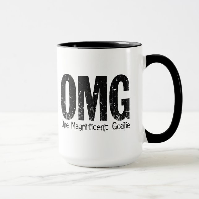 Caneca OMG: Um Goalie magnífico (hóquei) (Direita)