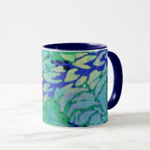 Onda azul com 11oz Mug