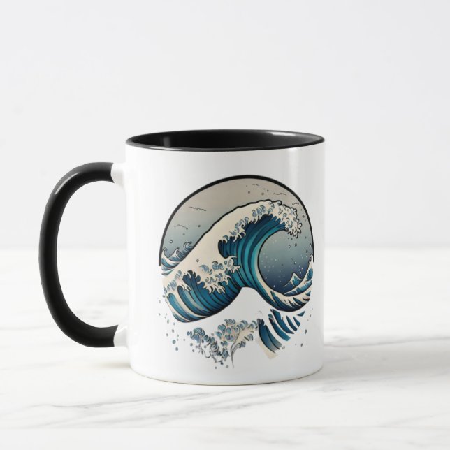 Caneca "Onda de Cresting" (Esquerda)
