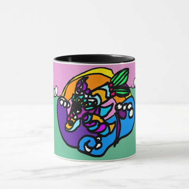 Caneca Onda de golfinho  (Centro)