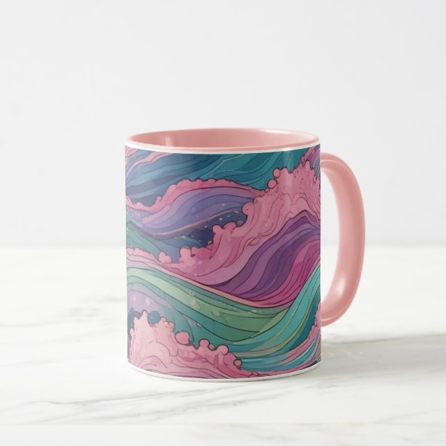 Caneca Ondas de Sereia (Frente Esquerda)